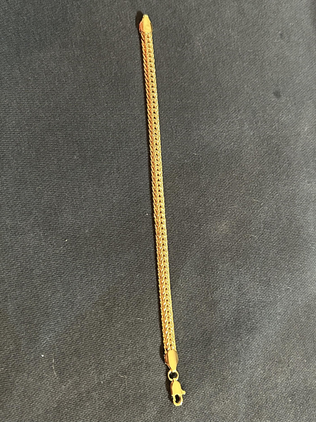 Classic 24K Gold Plated Wheat Link Chain Necklace Men's / Women's