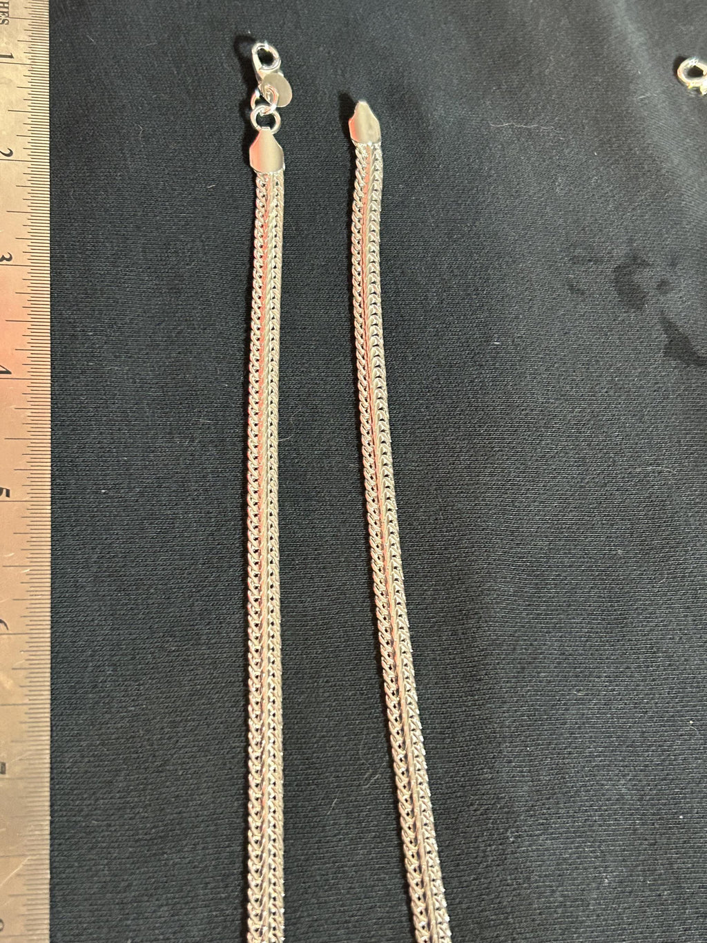 Solid 925 Sterling Silver Omega Link Chain Necklace Heavy High Polish
