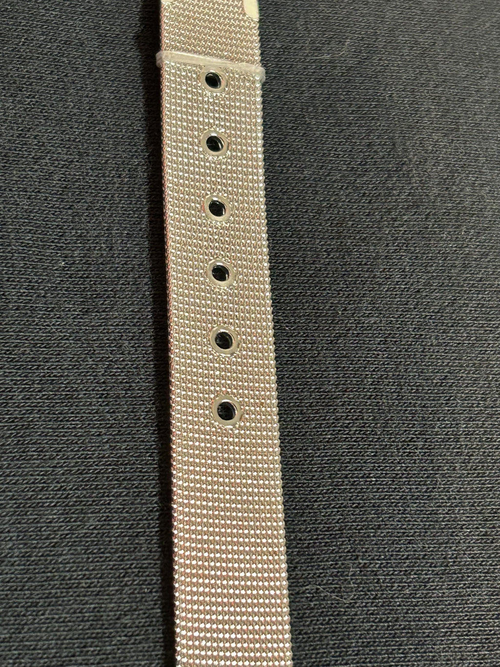 Vintage 925 Sterling Silver Mesh Chain Bracelet Adjustable Belt Strap Style