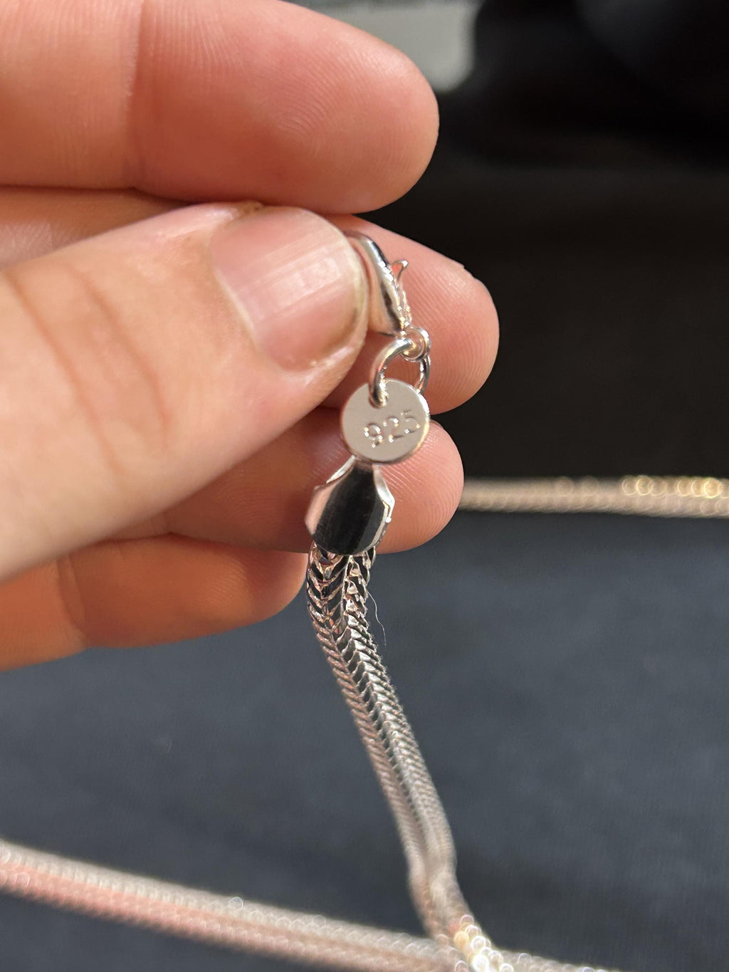 Solid 925 Sterling Silver Omega Link Chain Necklace Heavy High Polish