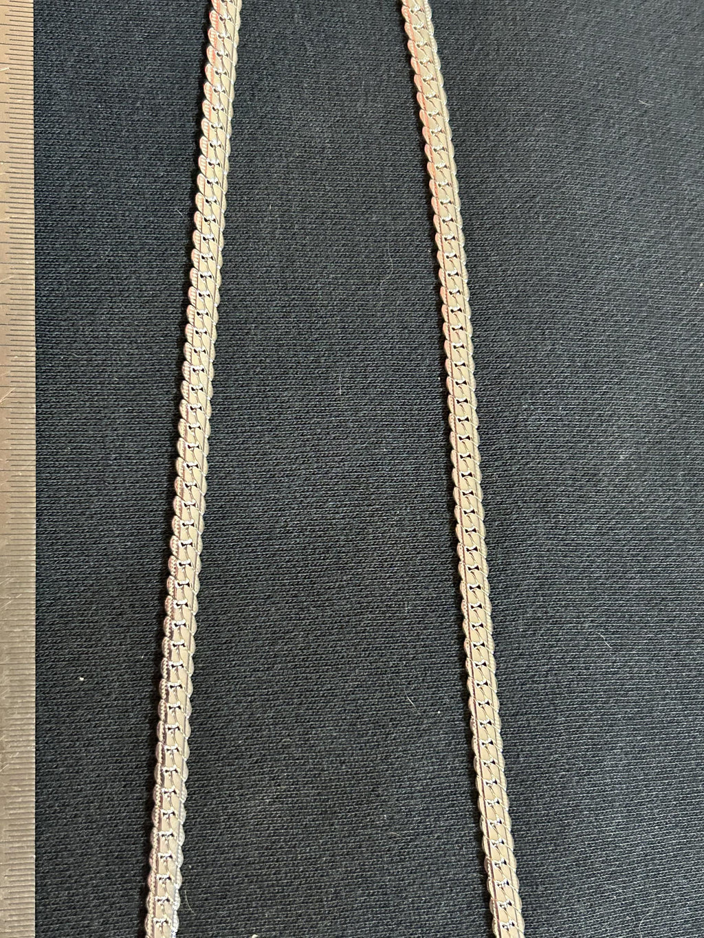 Solid 925 Sterling Silver Herringbone Flat Snake Chain Necklace