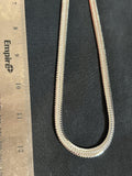 Solid 925 Sterling Silver Omega Link Chain Necklace Heavy High Polish