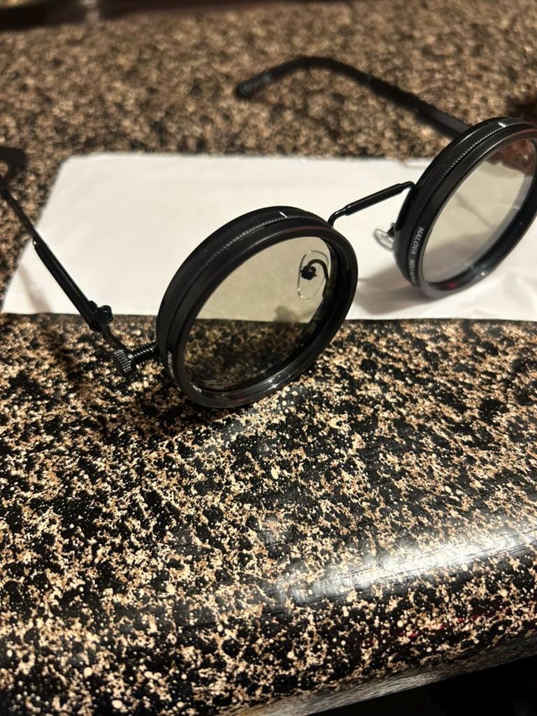 Halova ND2-ND400 49mm Adjustable Tint Sunglasses 1-9 Gear Steampunk Round Filter